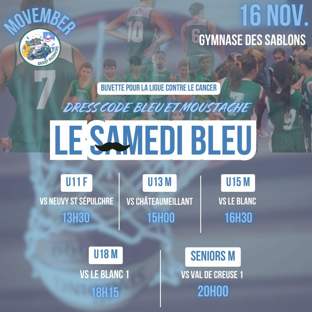 Samedi : novembre bleu