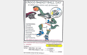Croco Basket Day le 16 juin